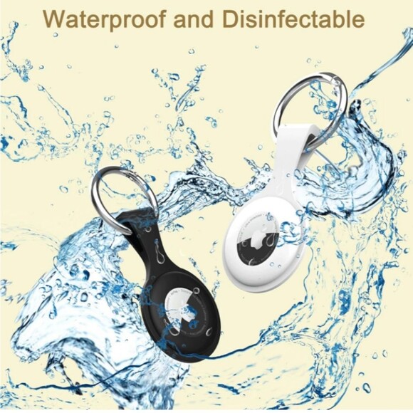 Air Tag Holder with Keychain AirTag case with Keychain Set of 4 NWT - Picture 5 of 9